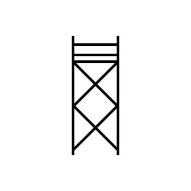 yapı iskelesi simgesi illüstrasyon unsuru tasarımı
