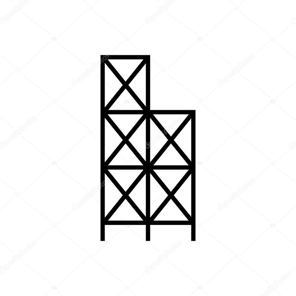 Scaffolding icon illustration element design