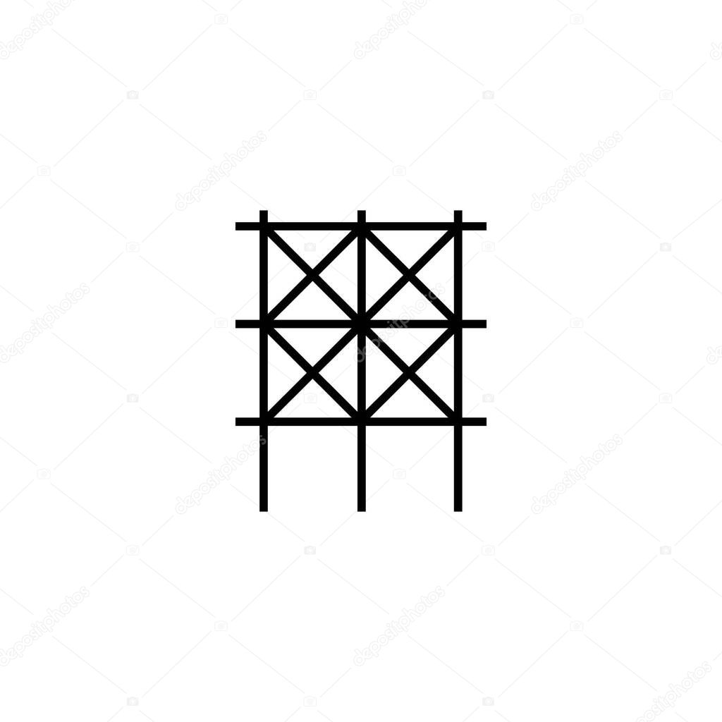 Scaffolding icon illustration element design