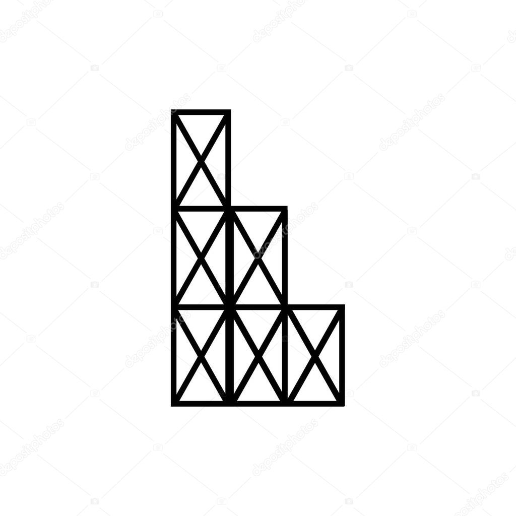 Scaffolding icon illustration element design