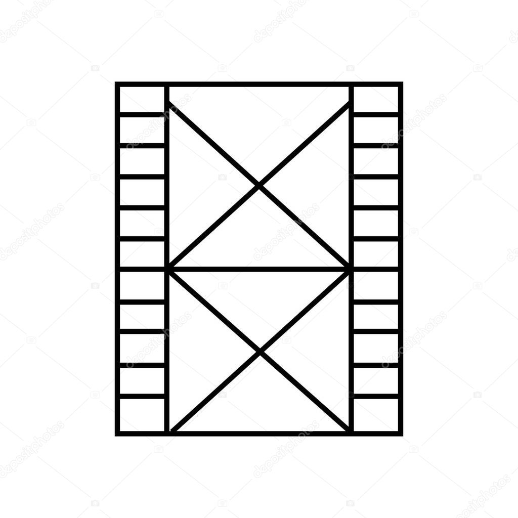 Scaffolding icon illustration element design