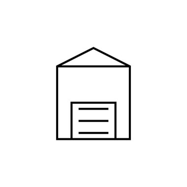 Depo simgesi illüstrasyon element tasarımı