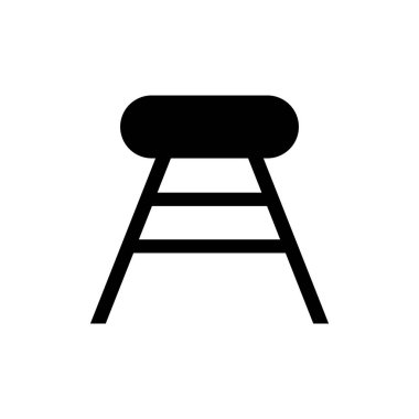 sandalye simgesi çizimi ögesi tasarımı