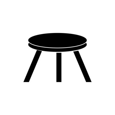 sandalye simgesi çizimi ögesi tasarımı