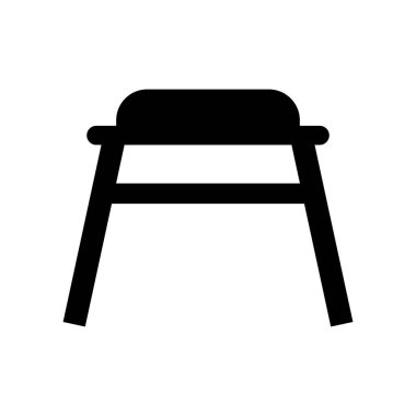 sandalye simgesi çizimi ögesi tasarımı