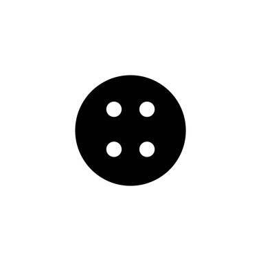 düğme simgesi illüstrasyon unsuru tasarımı