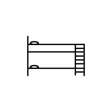 ranza yatak simgesi illüstrasyon element tasarımı
