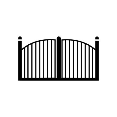 Kapı simgesi çizimi ögesi tasarımı