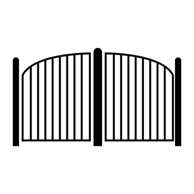 Kapı simgesi çizimi ögesi tasarımı