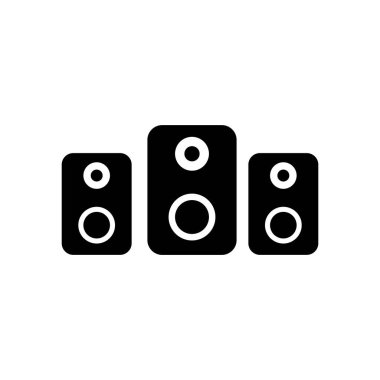 ses sistemi simgesi çizim ögesi tasarımı