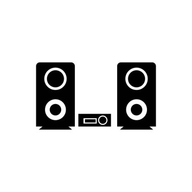 ses sistemi simgesi çizim ögesi tasarımı