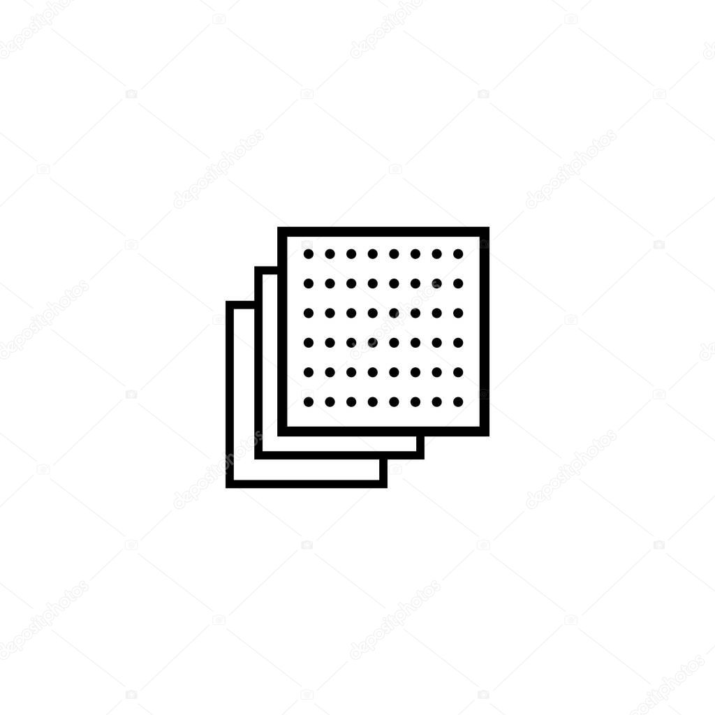 Sandpaper icon illustration element design