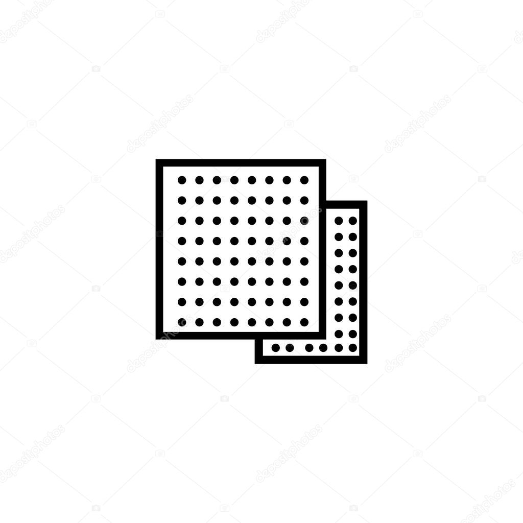 Sandpaper icon illustration element design