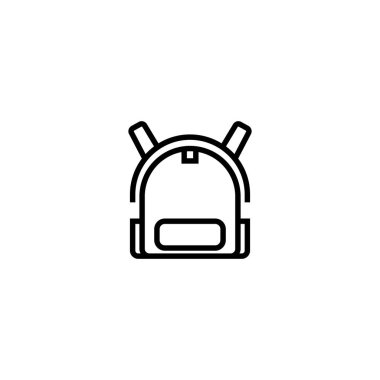 okul çantası simge çizimi element tasarımı