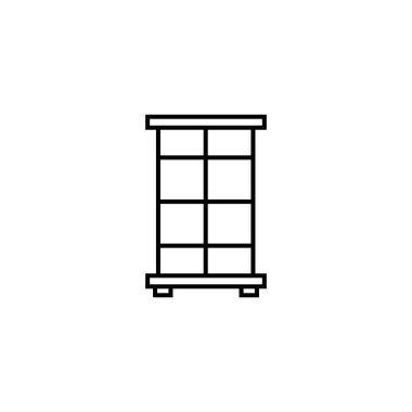 Kabine simgesi illüstrasyon element tasarımını göster