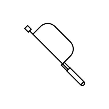 Testere simgesi illüstrasyon tasarımı ile başa çıkmak