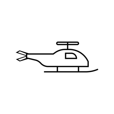 helikopter simgesi illüstrasyon unsuru tasarımı