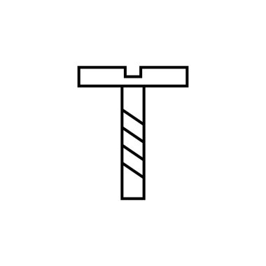 cıvata simgesi çizimi