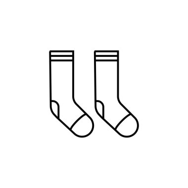 çorap simgesi çizimi element tasarımı