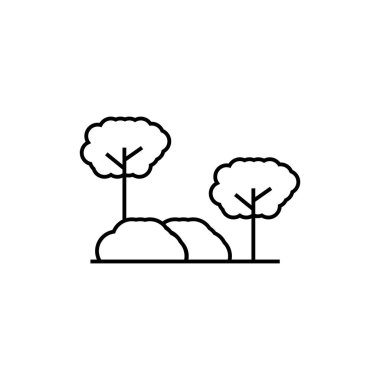 bahçe simgesi çizimi element tasarımı