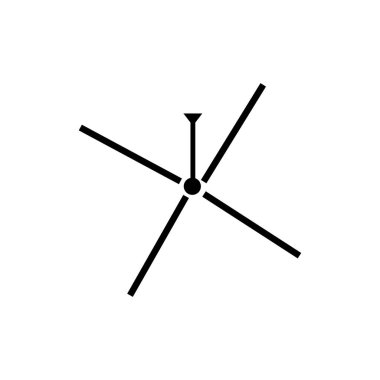 tavan fan simgesi illüstrasyon ögesi tasarımı