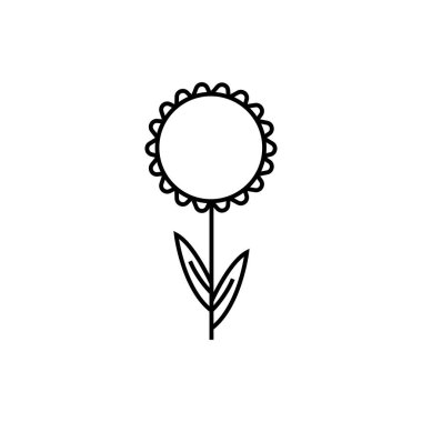 ayçiçeği ikonu illüstrasyon element tasarımı