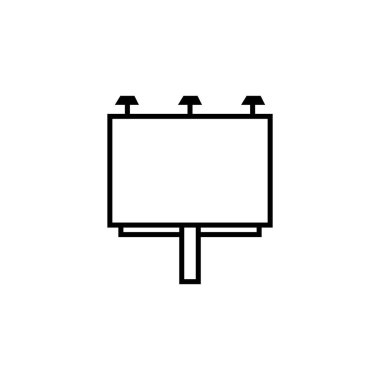 billboard simgesi illüstrasyon element tasarımı