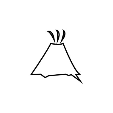 Lav alanı simgesi illsutration element tasarımı