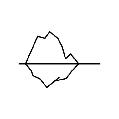 Buzul simgesi illüstrasyon unsuru tasarımı