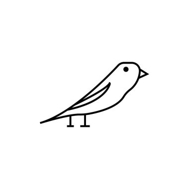 kuş simgesi illüstrasyon element tasarımı