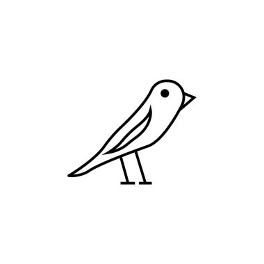 kuş simgesi illüstrasyon element tasarımı