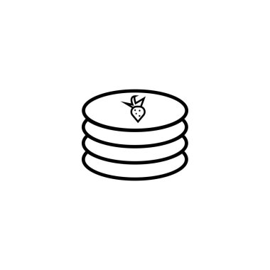 pankek simgesi illüstrasyon unsuru tasarımı