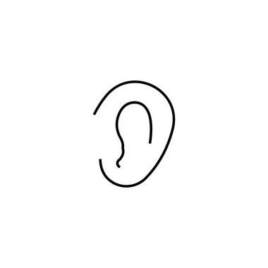 kulak simgesi illüstrasyon ögesi tasarımı