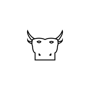 Boğa simgesi illüstrasyon element tasarımı