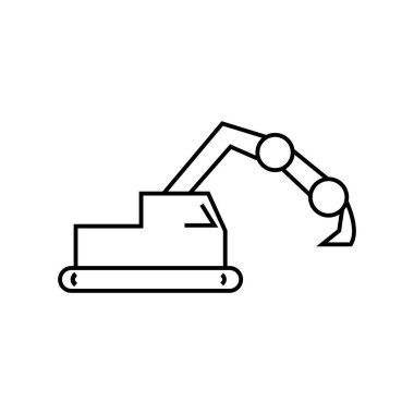 el taşıma makinesi simgesi illüstrasyon ögesi tasarımı