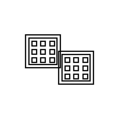 waffle küfürleri simge illüstrasyon unsuru tasarımı