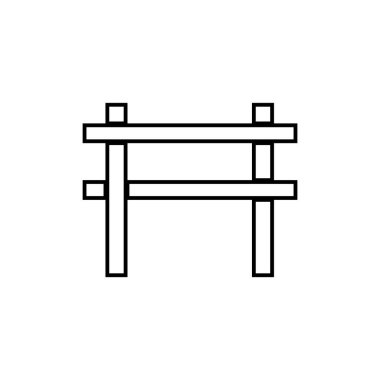 Ahşap tahta simgesi çizim elementi tasarımı