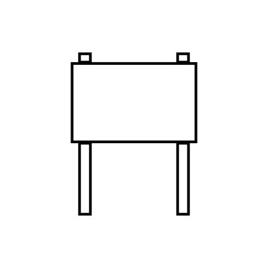 Ahşap tahta simgesi çizim elementi tasarımı