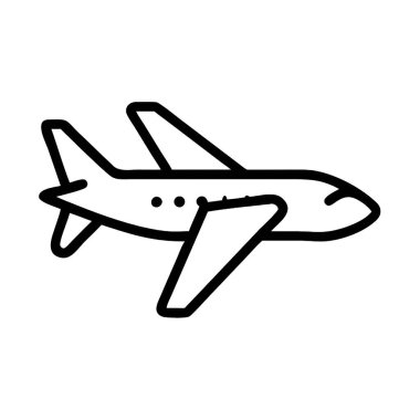 düzlem vektörü ince çizgi simgesi