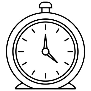 Saat simgesi, vektör illüstrasyonu