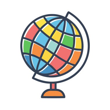 küresel dünya vektör simgesi