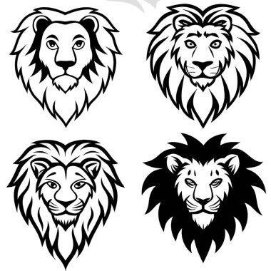 Dört başlı ve aslanlı.