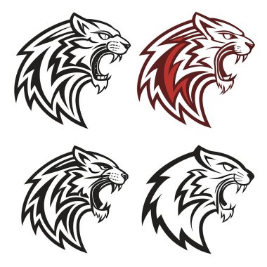 Kaplan logosu vektör illüstrasyon tasarımı