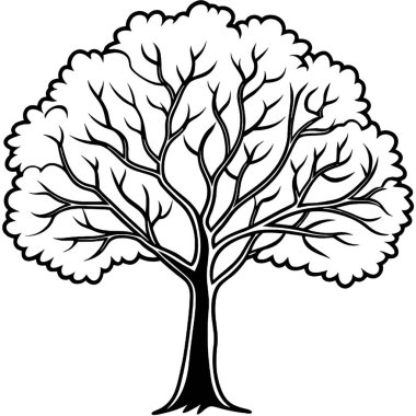 Siyah çizgili ağaç