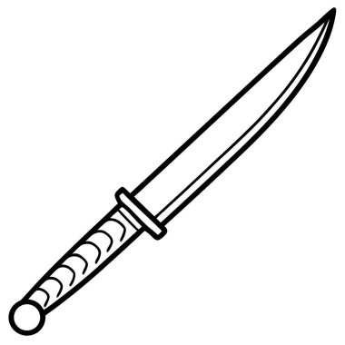 Çizgi film kılıcının vektör çizimi