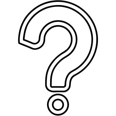 soru simge vektör çizim