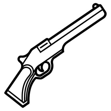 silah silahı simgesi görüntü vektör illüstrasyon tasarımı