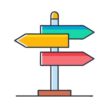 Navigasyon simgesi tasarım vektörü