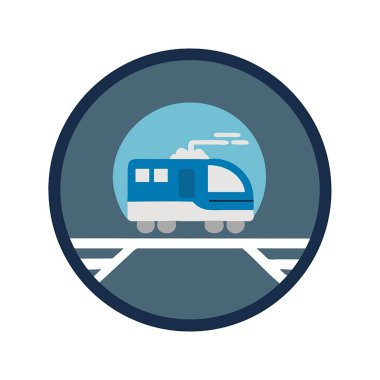 Demiryolu simgesi renkli tabela. Birinci kalite izole demiryolu tabelası. Web, logo, app, ui için moda simgesi.
