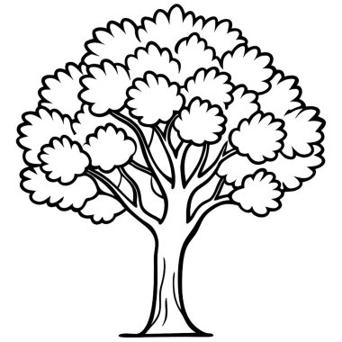 Ağaç bitkisi ikonu. vektör çizimi tasarımı